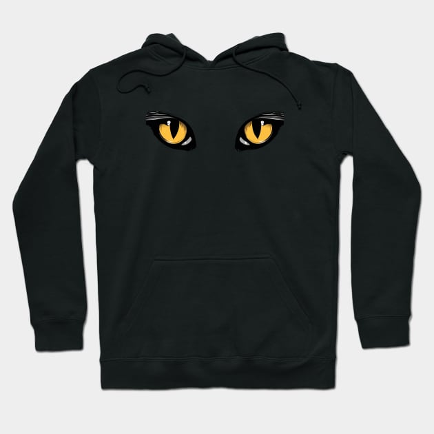 Cat eyes spooky halloween design Hoodie by Edgi
